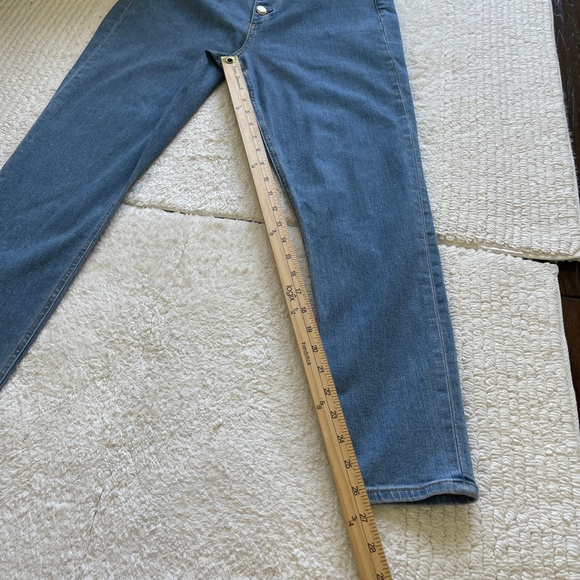 Rag and Bone Nina High Rise Ankle Skinny Jeans Size 30 Light Wash Button fly - Picture 13 of 14